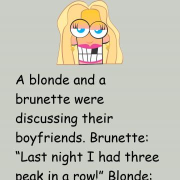 A Blonde And A Brunette Were Discussing