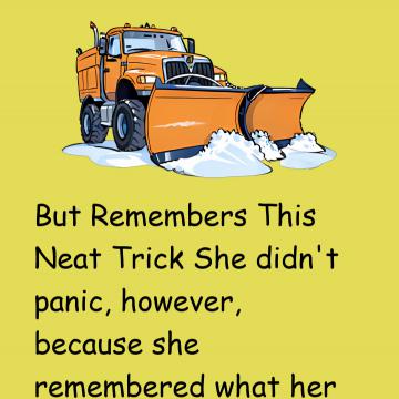 A Blonde Gets Lost In A Snowstorm, But Remembers This