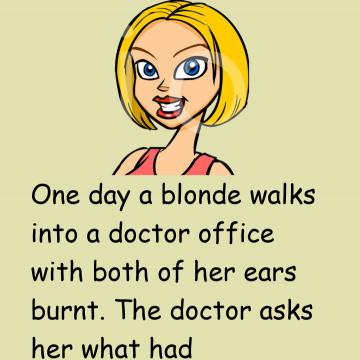 A Blonde Walks Into A Doctor Office