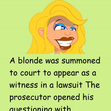 A Blonde Was Summoned To Court To