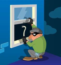 A Burglar Invades A House In The Middle Of The Night