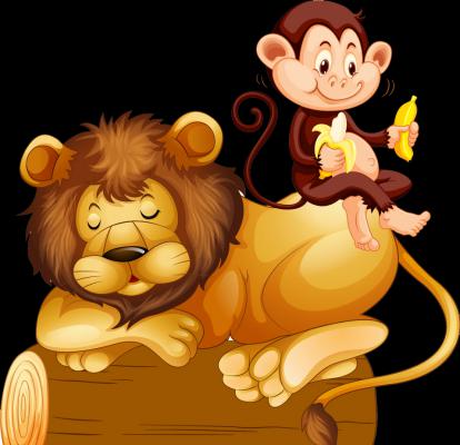 Story: A Dog, A Lion And A Monkey