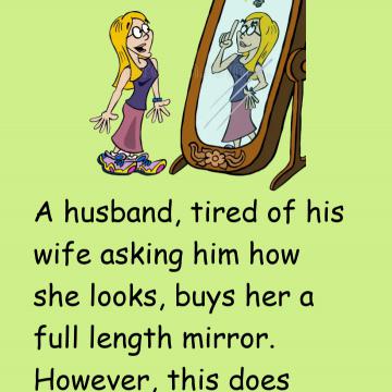 A Husband Tired Of His Wife Asking How She Looks