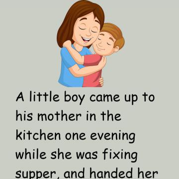 A Little Boy And Mother's Love