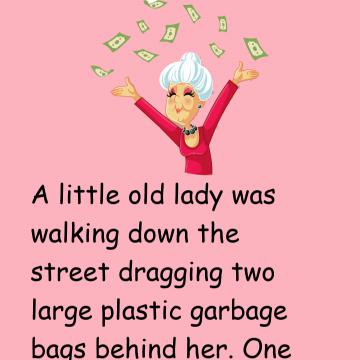 A Little Old Lady Was Walking Down The Street