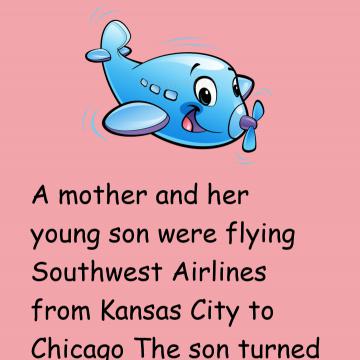 A Mother And Her Young Son Were Flying
