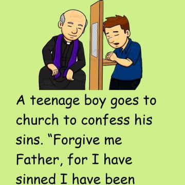 A Teenage Boy Goes To Church