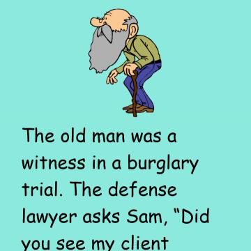 A Witness In A Burglary Trial