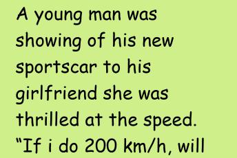 A  Young Man Was Showing Of His New Sportscar