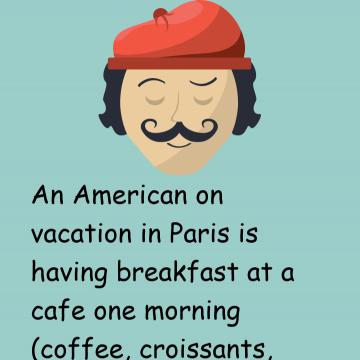 An American On Vacation In Paris