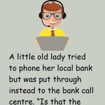 An Elderly Woman Tried To Phone Her Local Bank