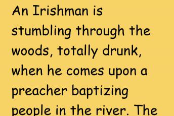 Baptising An Irishman