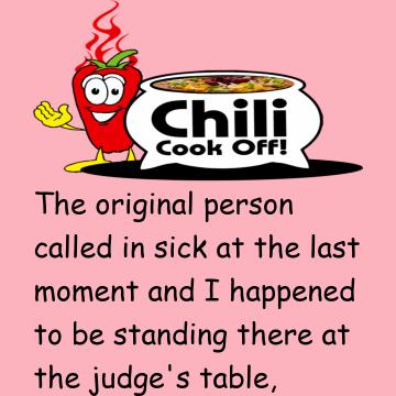 Funny: I Was Honored To Be Selected As A Judge At A Chili Cook-Off