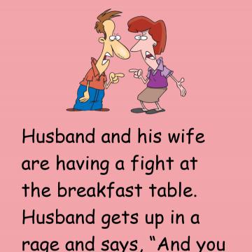 Husband  And His Wife Are Having A Fight