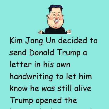 Kim Jong Un Decided To Send A Letter.