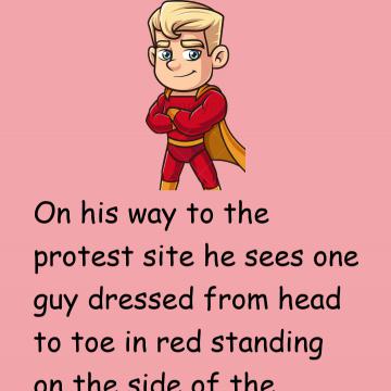 Red Dressed Man