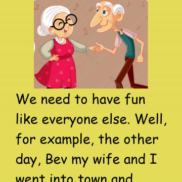 Retired Couple’S Fun