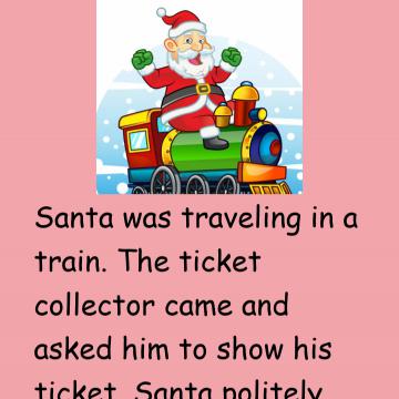 Santa In Train