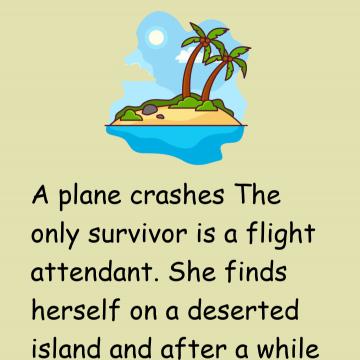 She Finds Herself On A Deserted Island