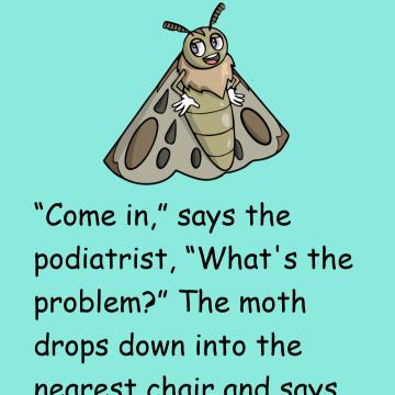 So A Moth Goes Into A Podiatrists Office