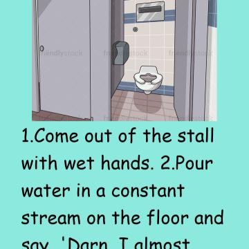 Ten Things To Do İn A Public Bathroom