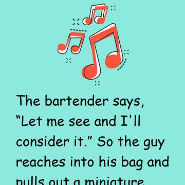 The Bartender Is Impressed And Gives The Man Free Drinks