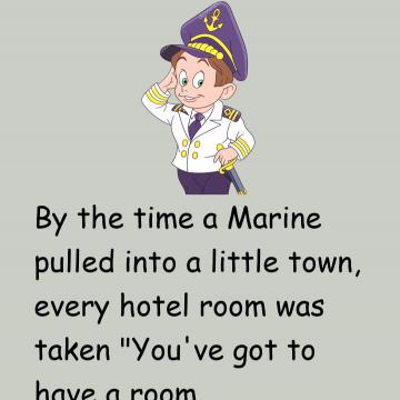 The Marine Shares A Room