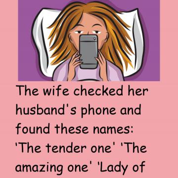 The Wife Checked Her Husband’S Phone