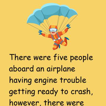 There Were Five People Aboard An Airplane