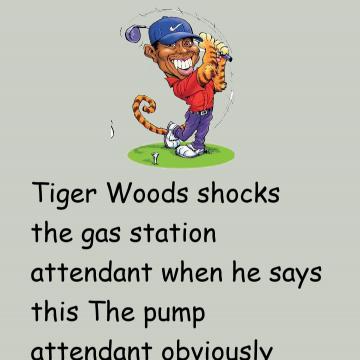 Tiger Woods Shocks The Gas Station Attendant